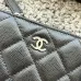 CHANEL Bi-fold Zip Wallet Card Holder #A69798