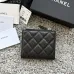 CHANEL Bi-fold Zip Wallet Card Holder #A69798