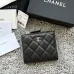 CHANEL Bi-fold Zip Wallet Card Holder #A69798