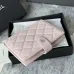 CHANEL Grained Calfskin Quilted passport Holder Wallet #B50601