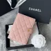 CHANEL Grained Calfskin Quilted passport Holder Wallet #B50601