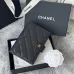 CHANEL Grained Calfskin Quilted passport Holder Wallet #B50601