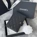 CHANEL Grained Calfskin Quilted passport Holder Wallet #B50601