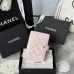 CHANEL Grained Calfskin Quilted passport Holder Wallet #B50601