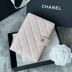 CHANEL Grained Calfskin Quilted passport Holder Wallet #B50601