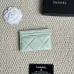 Chanel card holder with chain detail. #B45527
