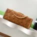 Bowling bag leather handbag Chanel Camel in Leather  #B50873