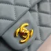 CHANEL 18C Iridescent Tiffany Blue Caviar Medium #B50600