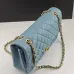 CHANEL 18C Iridescent Tiffany Blue Caviar Medium #B50600