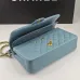 CHANEL 18C Iridescent Tiffany Blue Caviar Medium #B50600