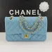 CHANEL 18C Iridescent Tiffany Blue Caviar Medium #B50600