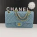 CHANEL 18C Iridescent Tiffany Blue Caviar Medium #B50600