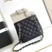 CHANEL Caviar Quilted Mini Bucket Bag Black #B49661