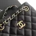 CHANEL Caviar Quilted Mini Bucket Bag Black #B49661