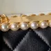 Chanel AS5912 Lambskin Pearl Trim Evening Bag 10×20×7cm #B65000