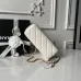 Chanel AS5912 Lambskin Pearl Trim Evening Bag 10×20×7cm #B65000