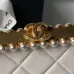 Chanel AS5912 Lambskin Pearl Trim Evening Bag 10×20×7cm #B65000