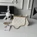 Chanel AS5912 Lambskin Pearl Trim Evening Bag 10×20×7cm #B65000