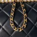 Chanel AS5912 Lambskin Pearl Trim Evening Bag 10×20×7cm #B65000