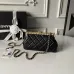 Chanel AS5912 Lambskin Pearl Trim Evening Bag 10×20×7cm #B65000