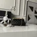 Chanel AS5912 Lambskin Pearl Trim Evening Bag 10×20×7cm #B65000