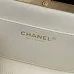Chanel AS5912 Lambskin Pearl Trim Evening Bag 10×20×7cm #B65000
