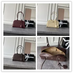 Chanel Boston Bowling Bag Calfskin Large Shoulder Handbag AS6580 17‑29‑10 #A68081