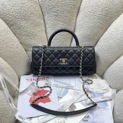 Chanel Coco Handle Caviar Leather Shoulder Bag 32cm #B64997