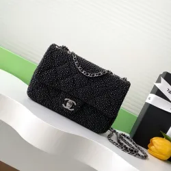 Chanel Evening bag, Strass, silver-tone metal #B49927