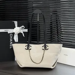 Chanel Linen Canvas Large Tote AS6285 19×45×21cm #B67273