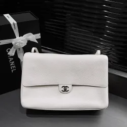 Chanel Maxi CF Flap Caviar Leather Large Shoulder Crossbody AS6233 26‑38.5‑11 #A68084