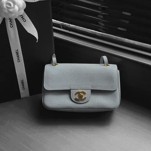 Chanel Mini Flap Shoulder Bag Genuine Leather Crossbody AS6573 13‑20‑6 #A68072