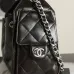 Chanel Mini Hobo 5631 Shiny Denim Leather Chain Shoulder Bag 5631, 21-22-11 cm #A67470