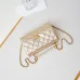 Chanel Mini Pearl Top Handle Flap Bag Metallic Gold Lambskin Brushed Gold Hardware #B49067