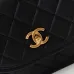 Chanel Mini Round Messenger Flap Bag White Caviar Antique Gold Hardware #B49057