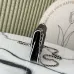 Chanel Mini flap bag, Lambskin & gold-tone metal, white & black  #B49255