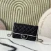 Chanel Mini flap bag, Lambskin & gold-tone metal, white & black  #B49255