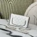 Chanel Mini flap bag, Lambskin & gold-tone metal, white & black  #B49255