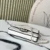 Chanel Mini flap bag, Lambskin & gold-tone metal, white & black  #B49255