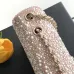 Chanel Pink Crystal Embellished Evening Bag 13x21x8cm #B64996