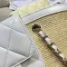 Chanel Straw Leather Basket Bag AS5951 18×41×13cm #B67264