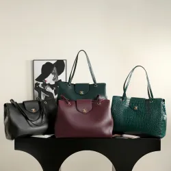 Chanel Supermodel Tote Grained Calfskin Gold CC Logo Handbag AS6245, 36-46-20 cm #A67467