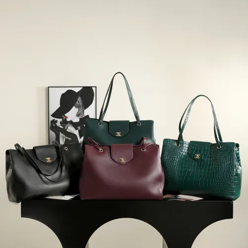 Chanel Supermodel Tote Grained Calfskin Gold CC Logo Handbag AS6245, 36-46-20 cm #A67467