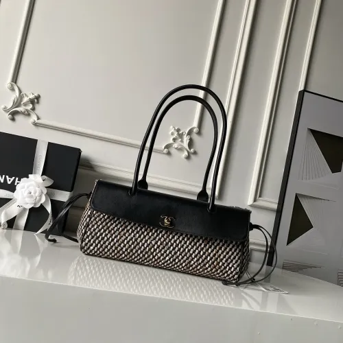 Chanel Tweed Leather Barrel Bag AS6288 15×30.5×11.5cm #B67251