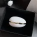 Chanel White Acrylic Oval Evening Clutch AS6269 #B66161
