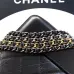 Chanel Women's Bucket Bag - Black & White Quilted Leather, Gold-Tone CC Logo & Two-Tone Chain Strap, Stylish Crossbody Bag for Luxury Fashion #B56725