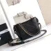 Chanel Women's Bucket Bag - Black & White Quilted Leather, Gold-Tone CC Logo & Two-Tone Chain Strap, Stylish Crossbody Bag for Luxury Fashion #B56725