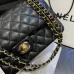 Chanel Women's cross-body bag in black Top grade version lambskin classic flap top quality #99921673