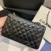 Chanel Women's cross-body bag in black Top grade version lambskin classic flap top quality #99921673