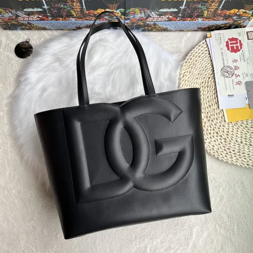 Dolce & Gabbana DG Logo Leather Tote Bag 30×35×14cm #B65002